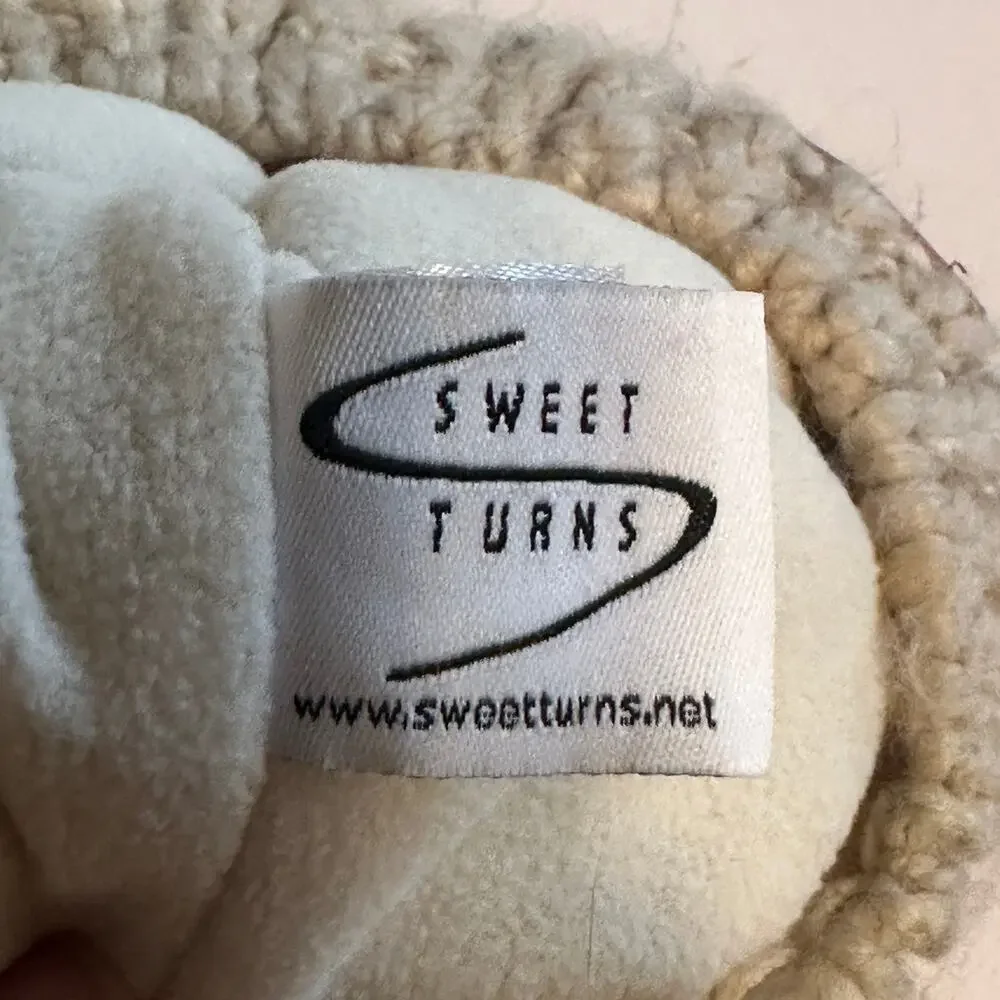 Sweet Turns Knit Beanie Unisex Tan Acrylic Winter Hat Outdoor Warmm Comfy